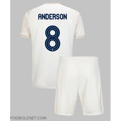 Nottingham Forest Elliot Anderson #8 Udebane Trøje Børn 2025-26 Kortærmet (+ Korte bukser)
